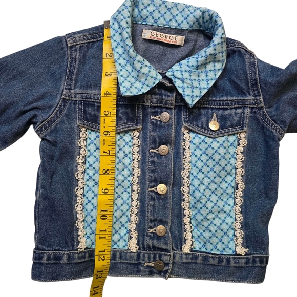 Disney Frozen Handpatched George Jean Jacket Toddler Girl Size 4-5 - Picture 3 of 13